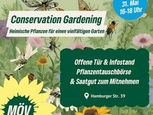 Infotisch zum Conservation Gardening am 31.5.